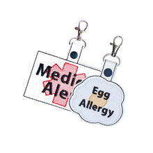 Load image into Gallery viewer, Egg Allergy Bag Tag - Fried
