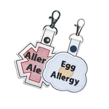 Load image into Gallery viewer, Egg Allergy Bag Tag - Fried
