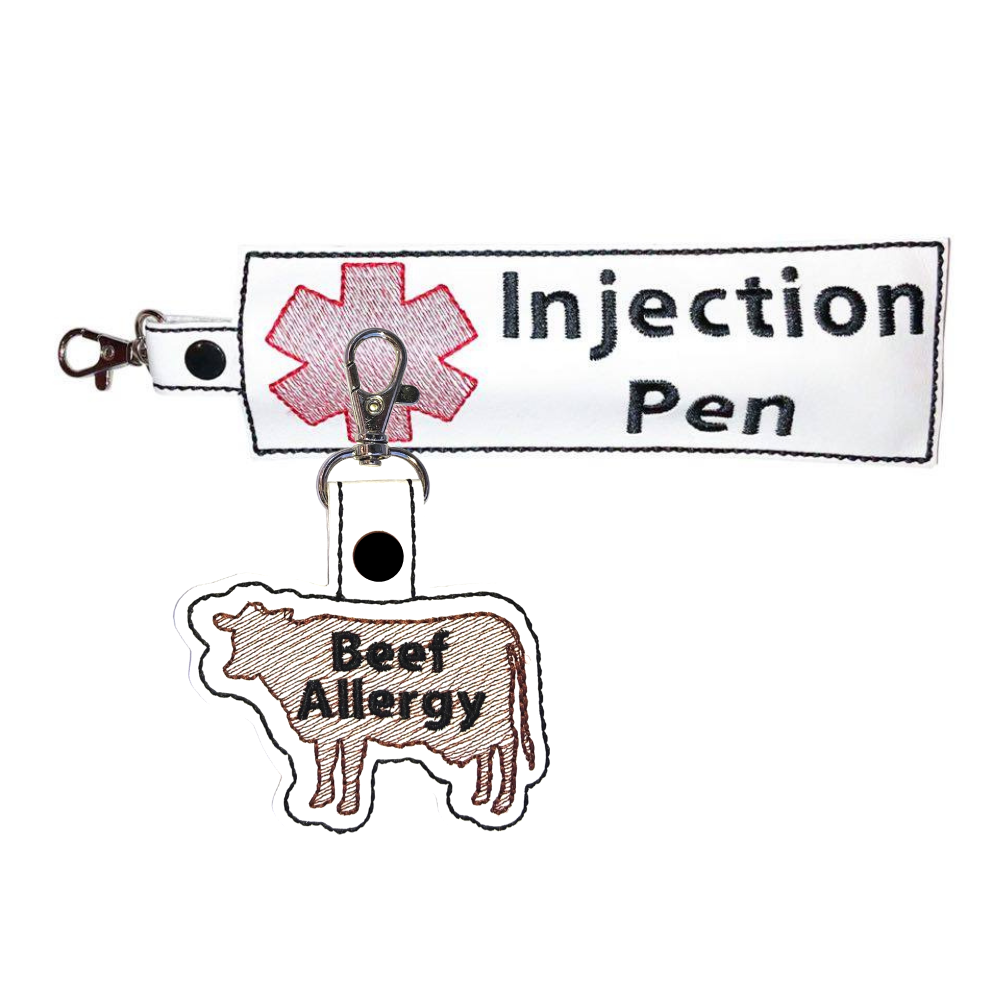 Beef Allergy & Injection Pen Holder Bundle