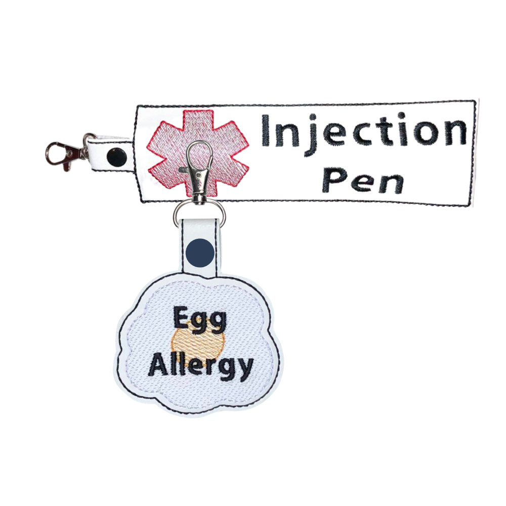 Egg Allergy & Injection Pen Holder Bundle - Fried