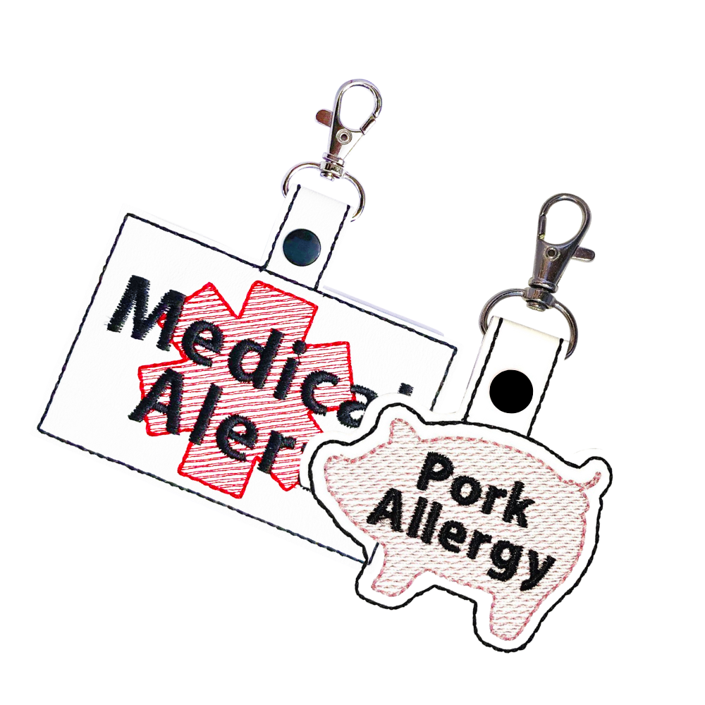 Pork Allergy & Large Medical Alert Bundle