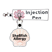 Load image into Gallery viewer, Shellfish Allergy Bag Tag
