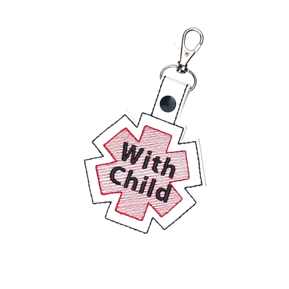 With Child Key Bag Tag